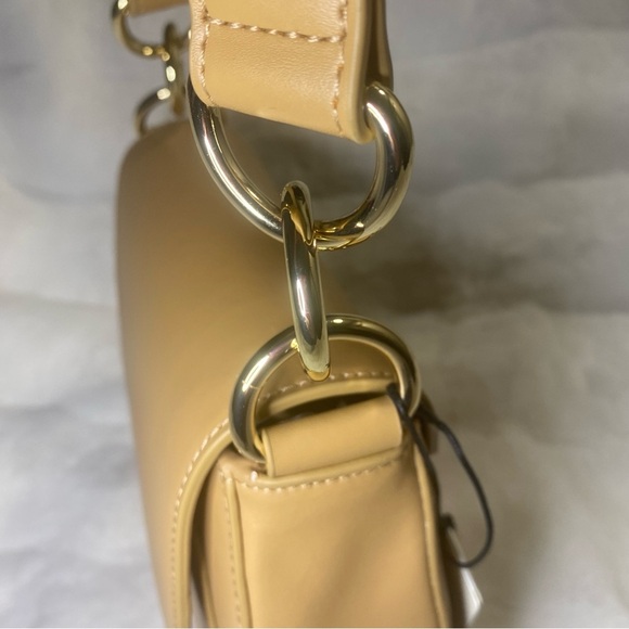 New W/Tags Ted Baker Darcell Leather Saddle Bag in Light Brown - Picture 12 of 16